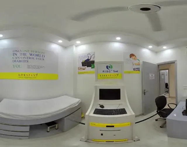 Treatment equipment inside the clinic, set up for hands-on and machine-assisted physiotherapy sessions.